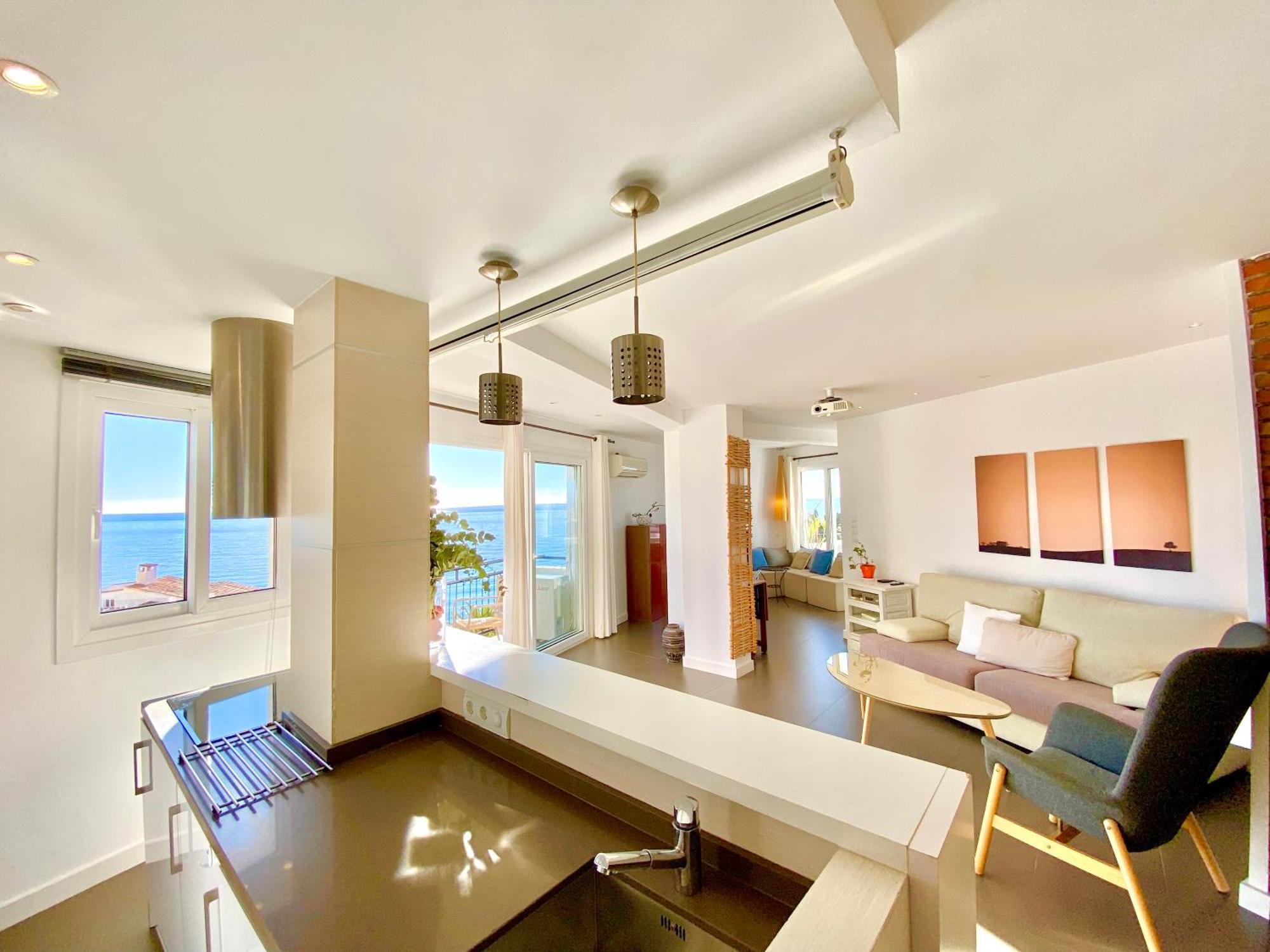 Modern Apartment Stunning Sea Views And Pool Nerja Bagian luar foto